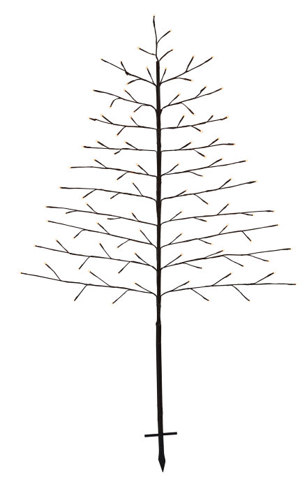 Pyntetre med 96 LED-pærer H150 cm